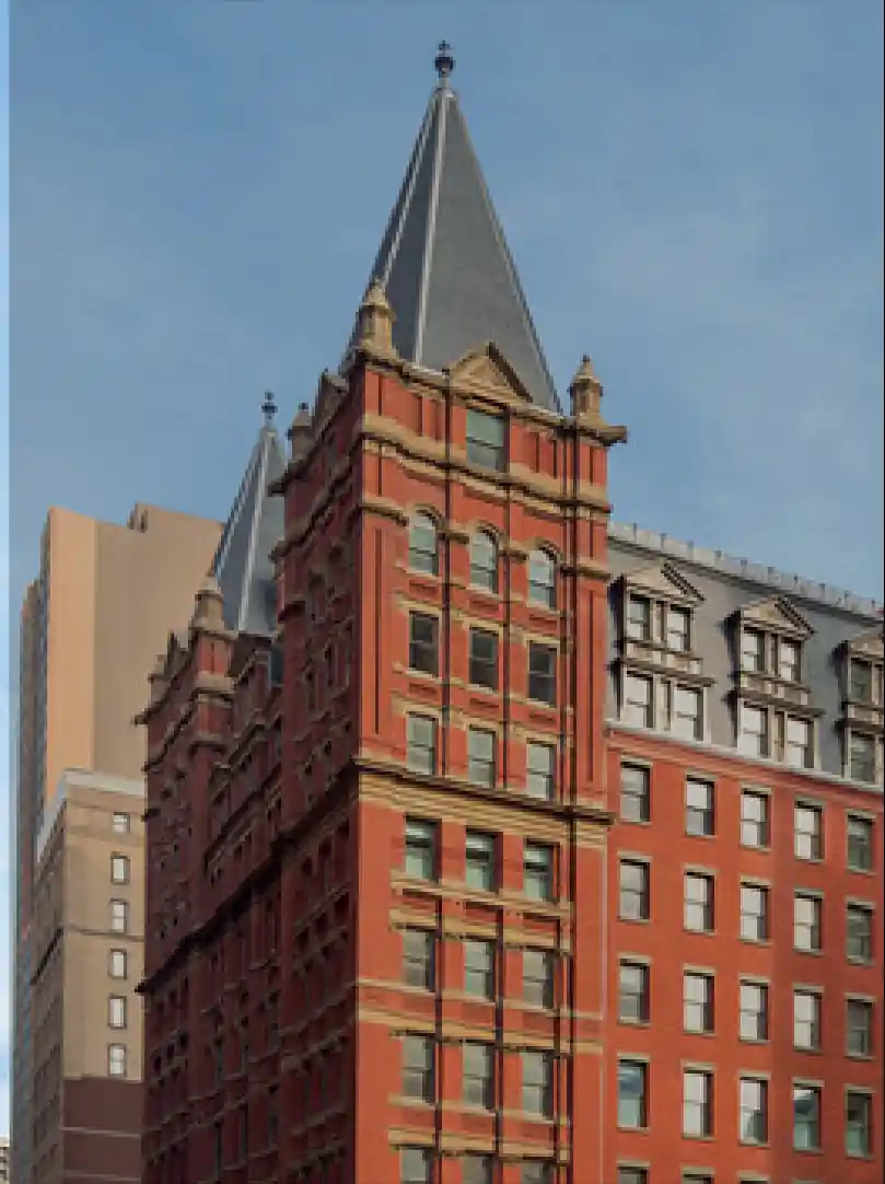 Picture showing the top floors of The Beekman Hotel